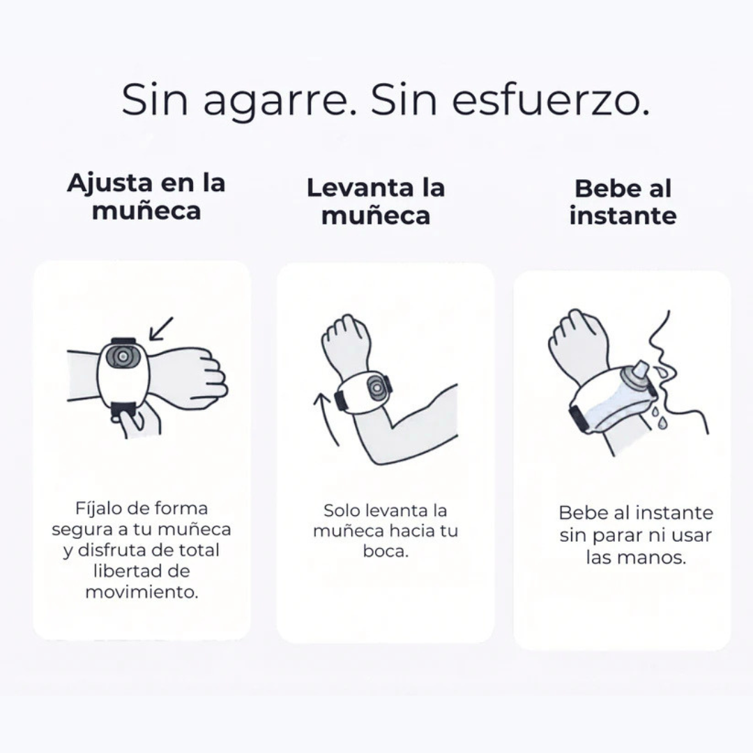 HydroBand™ – Botella de Muñeca Manos Libres